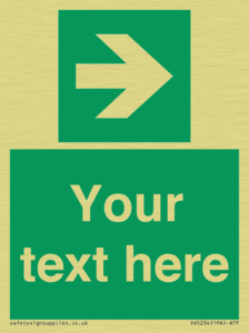 Custom Arrow Right Sign